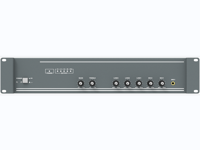 60W带前置广播功放